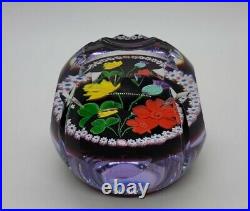Vintage Caithness Four Nations Coronation Art Glass Paperweight Made Scotland