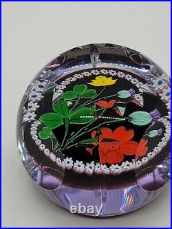 Vintage Caithness Four Nations Coronation Art Glass Paperweight Made Scotland