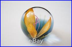 Vintage Caithness Fugue Glass Paperweight Colin Terris Design Limited Edition