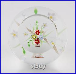 Vintage Caithness lampwork floral limited edition'Still Life' glass paperweight
