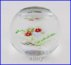 Vintage Caithness lampwork floral limited edition'Still Life' glass paperweight