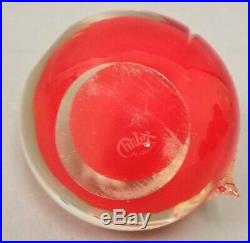 Vintage Chalet Canada Large 5.25 Peach Apple Paperweight Signed