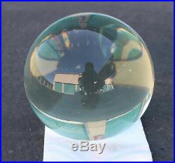 Vintage Clear Transparent Crystal Glass Magic Fortune Teller Ball Sphere 5