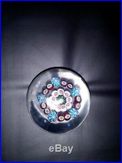 Vintage Clichy France French Glass 2 Mini Millefiori Paperweight In Vgc