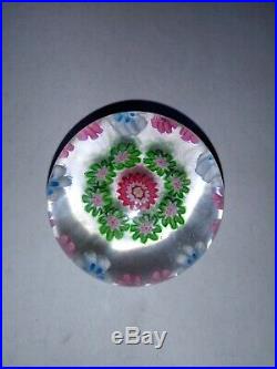 Vintage Clichy St Louis Baccarat French Glass Miniature Millefiori Paperweight