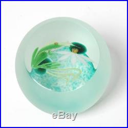 Vintage Correia Art Glass Frog On A Lily Pad Paperweight Ltd. Ed. 172/200 C. 1985