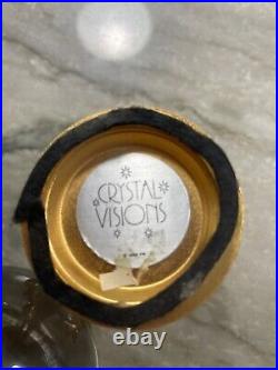 Vintage Crystal Visions 1989 Franklin Mint Crystal Ball 24K Gold Plated DS54