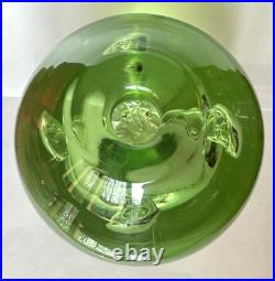Vintage Dominick Labino Art Glass Paperweight/vase, Signed Labino, 1973 Green