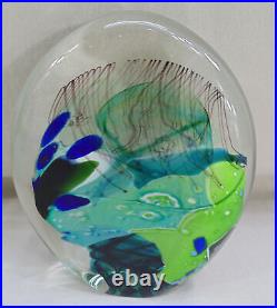 Vintage Erik Brakken Glasshouse Studio Art Glass Paperweight WFS9182 Flat Sided