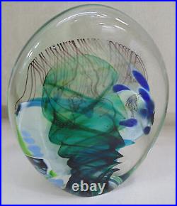 Vintage Erik Brakken Glasshouse Studio Art Glass Paperweight WFS9182 Flat Sided