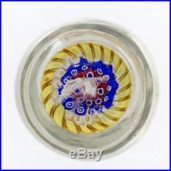 Vintage Footed Whitefriars Concentric Millefiori Paperweight Rabbit Cane GL