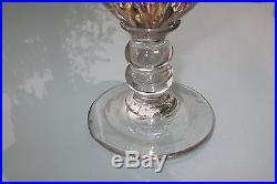 Vintage French Globular Glass Paperweight / Wig Stand