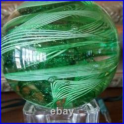 Vintage Glass Eye Studio Art Glass Paperweight Beautiful