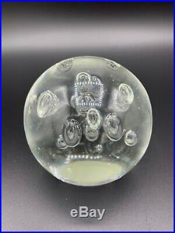 Vintage Glass Paperweight Bubbles, Beautiful Bright