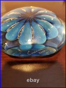 Vintage Glass Paperweights Eickholt Signed plus Italian Handmade paperweight