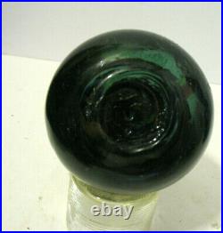 Vintage Hand Blown Multicolor Swirl Marble Glass Paperweight Rare