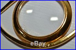 Vintage Hermes Loupe Oeil Cleopatre Magnifying Glass Paperweight Authentic