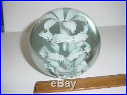 Vintage Huge Victorian Dump Glass Flower Paperweight 5lbs