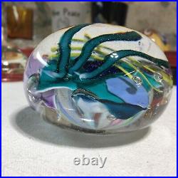 Vintage Kliszweski Art Glass Paperweight Bob Kliss 1992