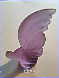 Vintage Lalique Crystal glass France paperweight ornament Rooster 4