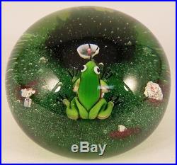 Vintage Limited Edition 1974 Baccarat Glass Frog Paperweight 193/250 France