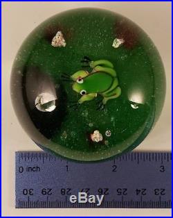 Vintage Limited Edition 1974 Baccarat Glass Frog Paperweight 193/250 France
