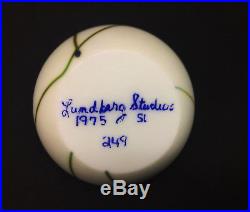 Vintage Lundberg Studios Limited Edition Paperweight SIgned by Steven Lundberg