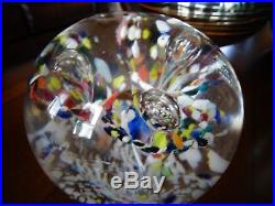 Vintage MILLVILLE Vineland Glass Pedestal Footed PAPERWEIGHT South New Jersey