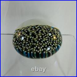 Vintage Magnum Murano Millefiori Paperweight 3.5-4 inches