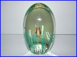Vintage Murano Art Glass Fish Paperweight 889-1