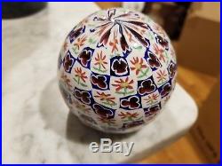 Vintage Murano Glass Millefiori Paper Weight By Fratelli Toso