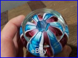 Vintage Murano Glass Millefiori Paper Weight By Fratelli Toso