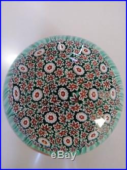 Vintage Murano Venetian Art Glass Paper Weight, Flowers Or Coral, Made In Italy