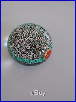 Vintage Murano Venetian Art Glass Paper Weight, Flowers Or Coral, Made In Italy