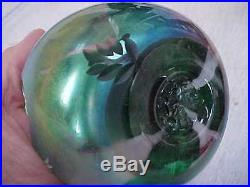 Vintage Old Rare Rose Paperweight Paper Weight Elwood Indiana Joe St. Clair