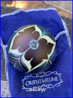 Vintage Orient & Flume Complete Set Iridescent Paperweight