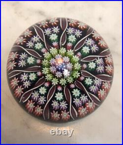 Vintage PERTHSHIRE Colorful Millefiori Paperweight