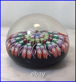 Vintage PERTHSHIRE Colorful Millefiori Paperweight