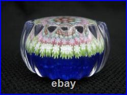 Vintage PERTHSHIRE Glass Concentric Star Millefiori 1 3/4 Paperweight Scotland
