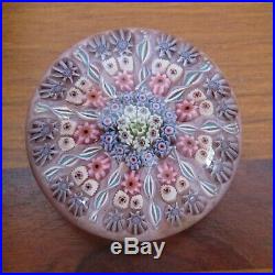 Vintage PERTHSHIRE Millefiori Art Glass paperweight 1970s Hand Made in Scotland