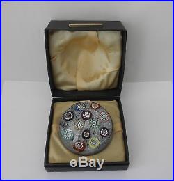 Vintage PERTHSHIRE Paperweight in Original Box From Scotland withLabel