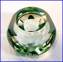 Vintage Pairpoint Crimp Rose Paperweight