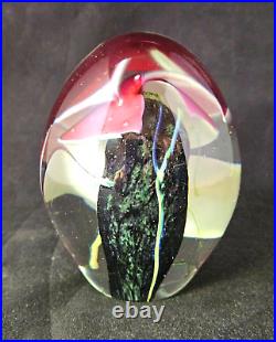 Vintage Paper Weight Signed & Dated 1989 with Serial WSF7090 Beautiful Orchid