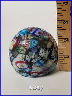 Vintage Paperweight Art Glass Millefiori Antique Collectible