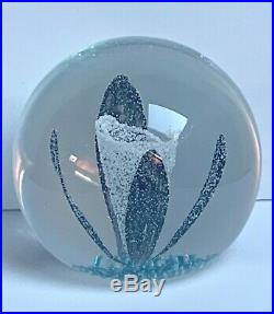 Vintage Paperweight Caithness Midnight Scotland Limited Edition 208/750 Euc