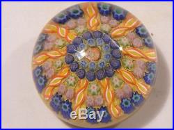 Vintage Perthshire Millefiori Glass Paperweight