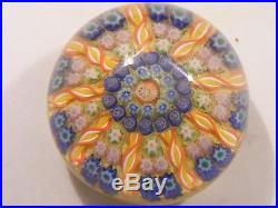 Vintage Perthshire Millefiori Glass Paperweight