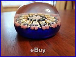 Vintage Perthshire Millefiori Paperweight Canes & Twists Exc. Condition Signed