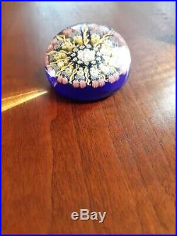 Vintage Perthshire Millefiori Paperweight Canes & Twists Exc. Condition Signed