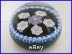 Vintage Perthshire Paperweight Close Pack Millefiori Cane Made Scotland 2 3/4